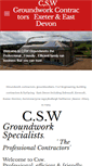 Mobile Screenshot of cswgroundworks.co.uk